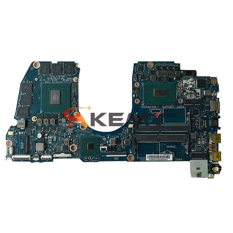 Billig LA-F612P Laptop Motherboard Für Dell G3 17-3779 15-3579 Original Mainboard I5-8300H GTX1060-6GB