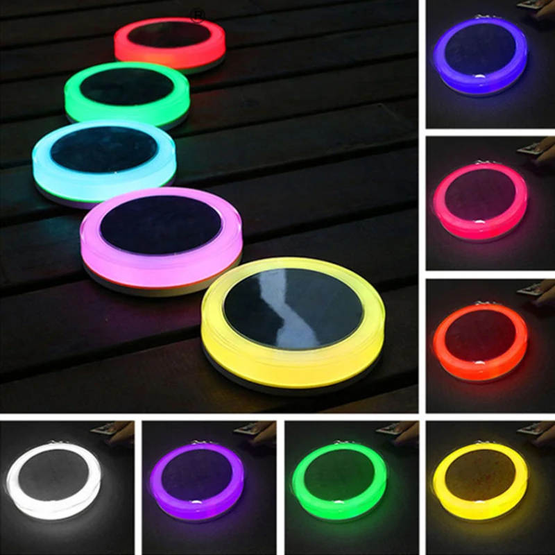 RGB светодиодный подводный ночник на открытом воздухе солнечные лампы для пруда