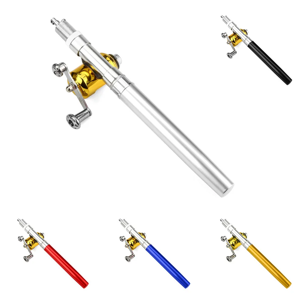 Портативная карманная телескопическая удочка с ручкой в форме ручки складная