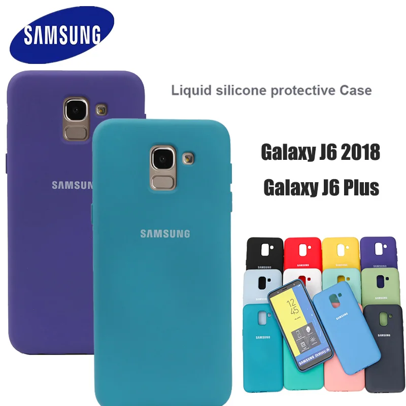 Чехол для Samsung Galaxy J6 2018 чехол J600 J600F мягкая задняя крышка из жидкого силикона Plus J610F