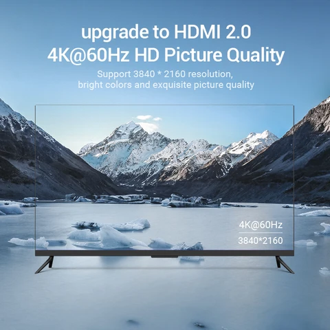 Переключатель HDMI Vention 3x1 HDMI 2.0 4K/60Гц