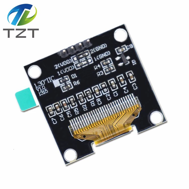1,3 дюймов oled IIC Серийный белый oled-дисплей модуль 128X64 I2C SSD1306 12864 ЖК-экран Плата VDD GND SCK SDA для Arduino черный