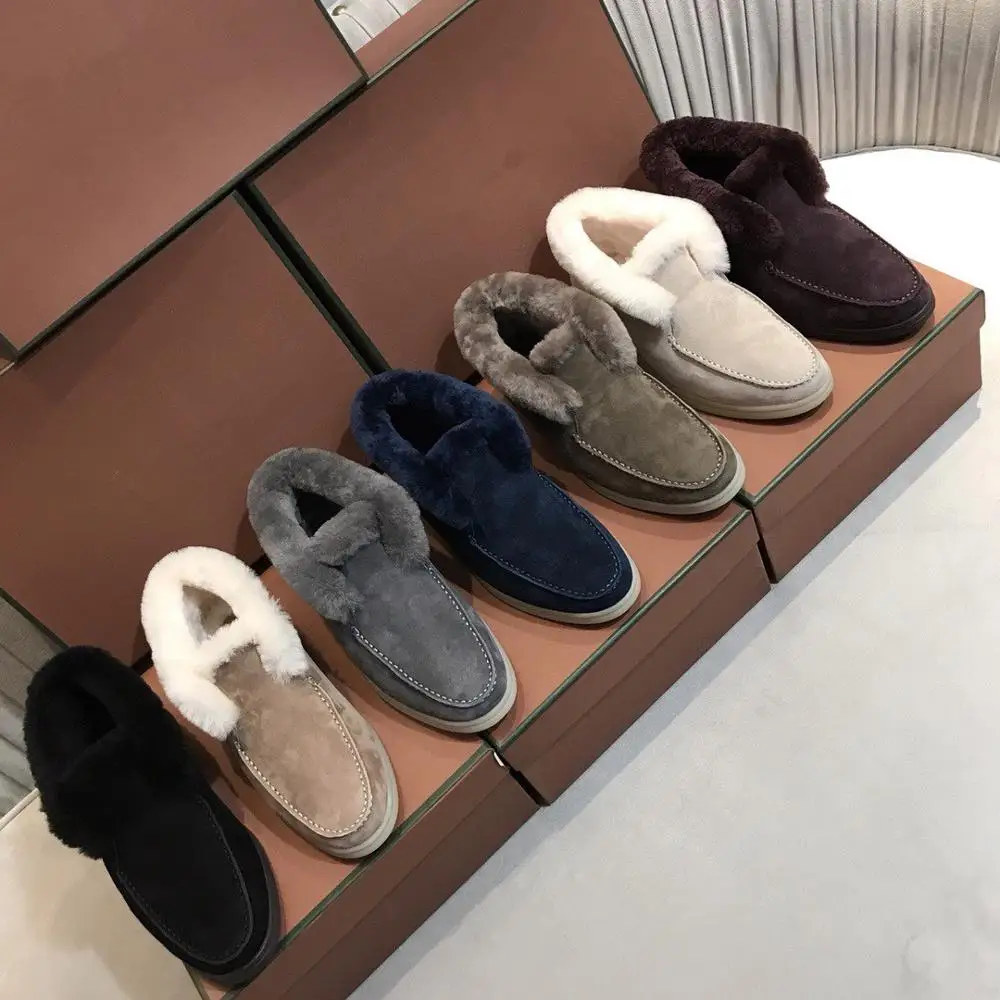 Новейшая модель зимние ботинки Детские замшевые на меху ботильоны платформе без