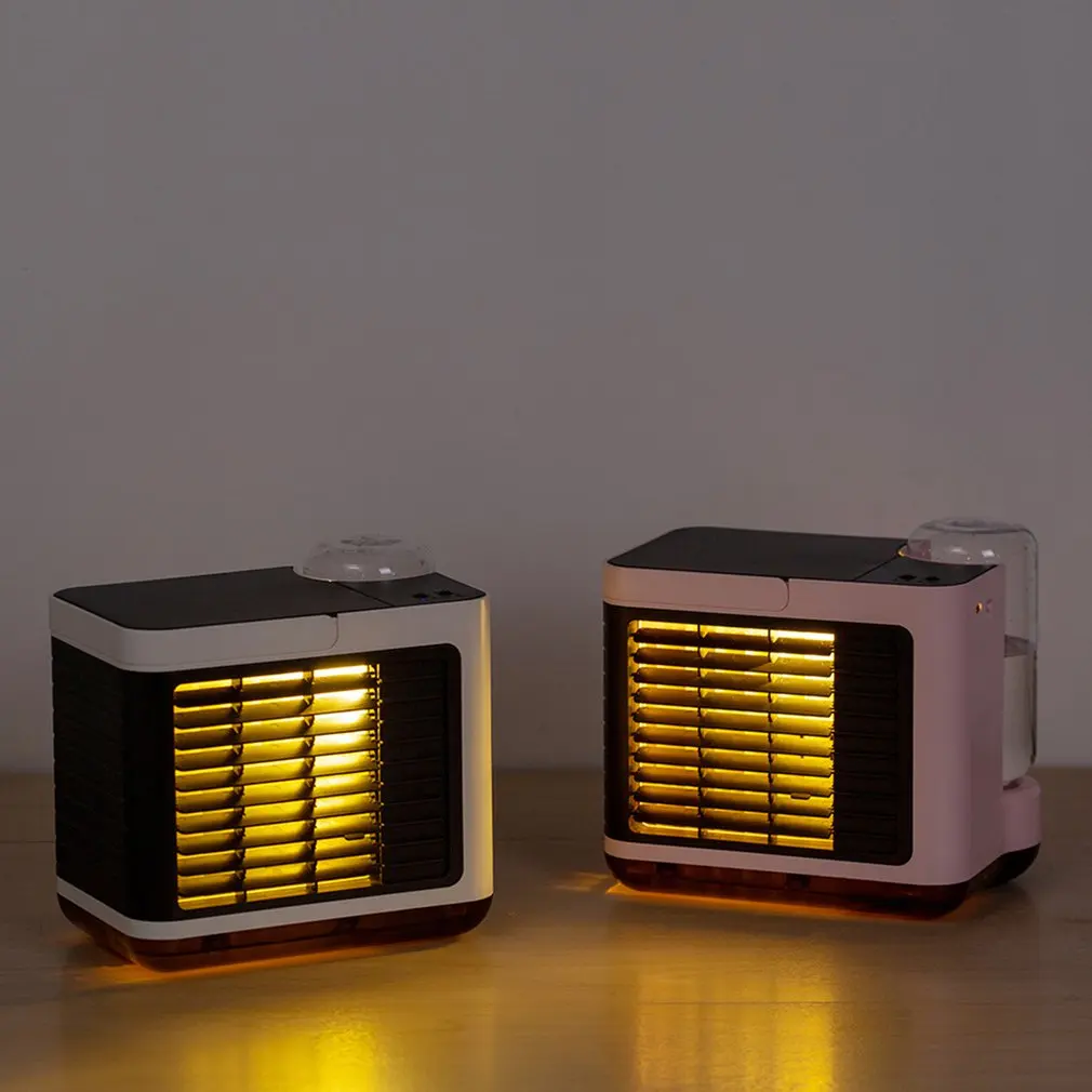 

Usb Rechargeable Negative Ion Air Conditioning Fan Three Gear Wind Speed Air Purification Low Noise For Home Office