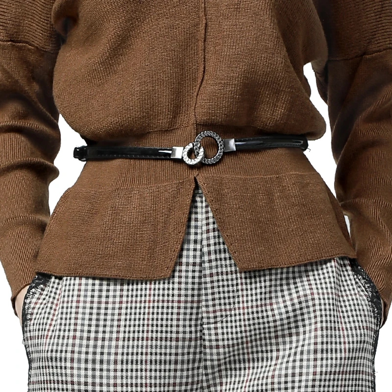 Свитер Женский вязаный с V-образным вырезом и длинным рукавом осень 2019 | Женская