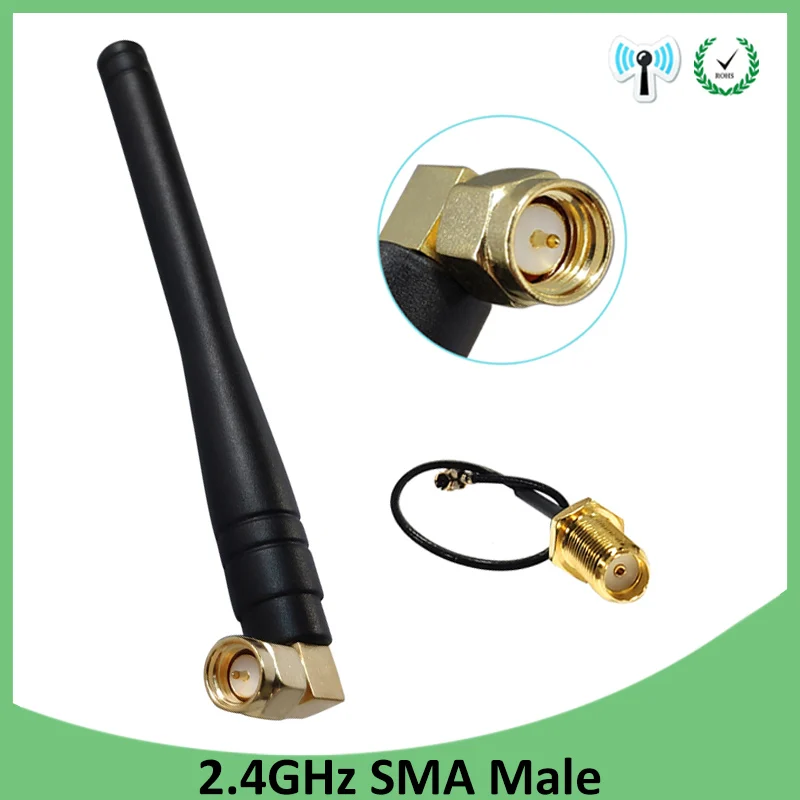 

2.4Ghz antenna wifi antene waterproof wi-fi 3dbi SMA male 2.4G antena wifi antenne aerial PCI U.FL IPX to RP-SMA Pigtail Cable