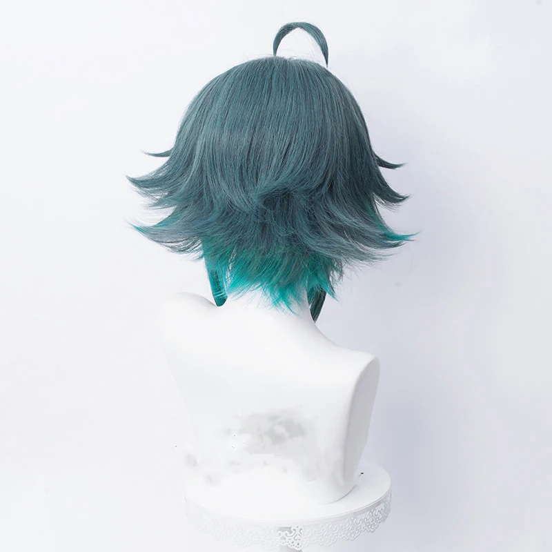 Парусиновая обувь для косплея Game Genshin Impact Xiao 40 см зеленый смешанный парик аниме