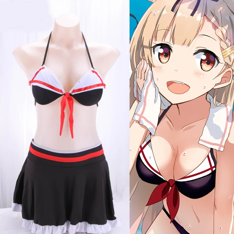 1 комплект аниме коллекция Kantai Yuudachi купальник для косплея Школьный костюм бикини