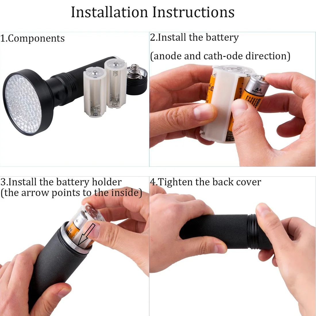 

UV Light Night Vision 51/21/100 LED UV Light 395-400nm LED UV Flashlight torch light lamp safety UV detection For Nurses Hunting