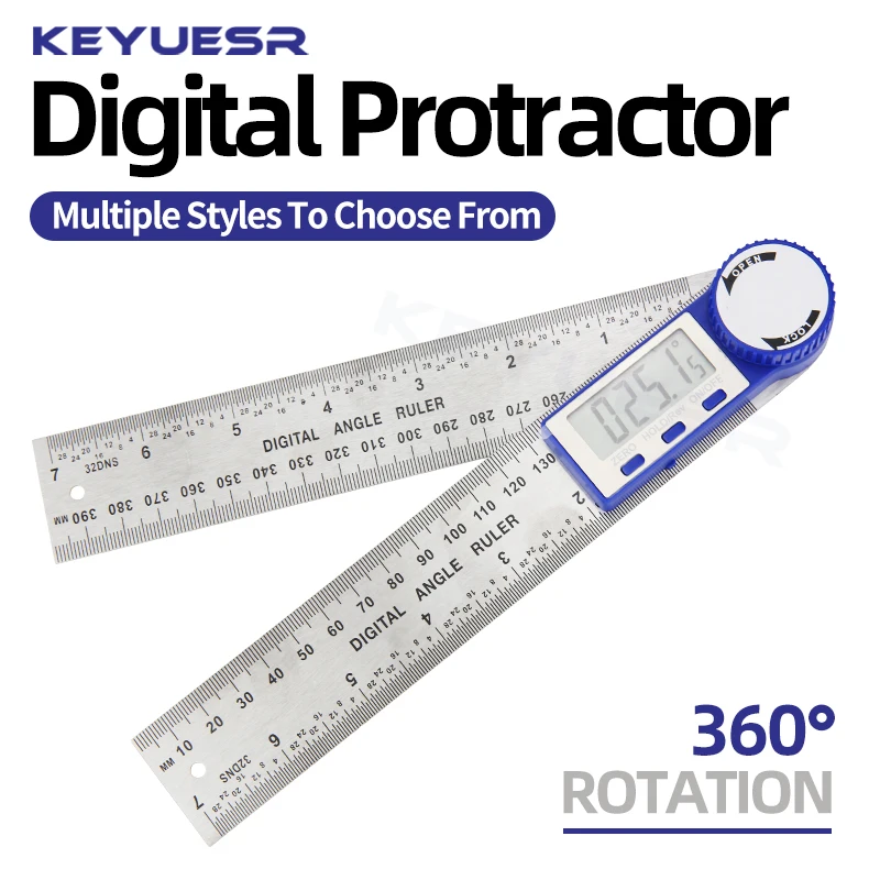 Цифровой транспортир угловой Гониометр электронная фотолинейка металлическая