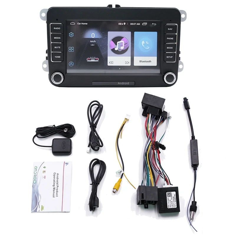 7 дюймов 2 Дина fndroid GPS Bluetooth Автомобильный MP5 плеер подходят для VW Jetta Passat Skoda