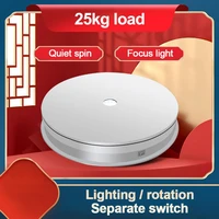 photography 360 degree round auto rotating remote automatically turntable jewelry display stand base for photo studio shooting