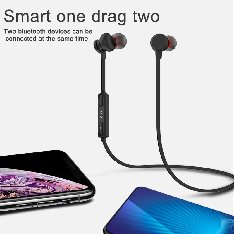 9D повесить за Шею Спортивные Bluetooth гарнитура стерео шеи-установленный наушники