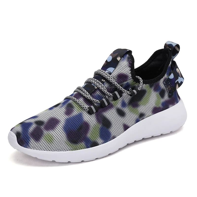 

New Men's Sports Shoes Shoes Lightweight Breathable Casual Shoes Mesh Fashion Gray Blue Large Size 47 Size