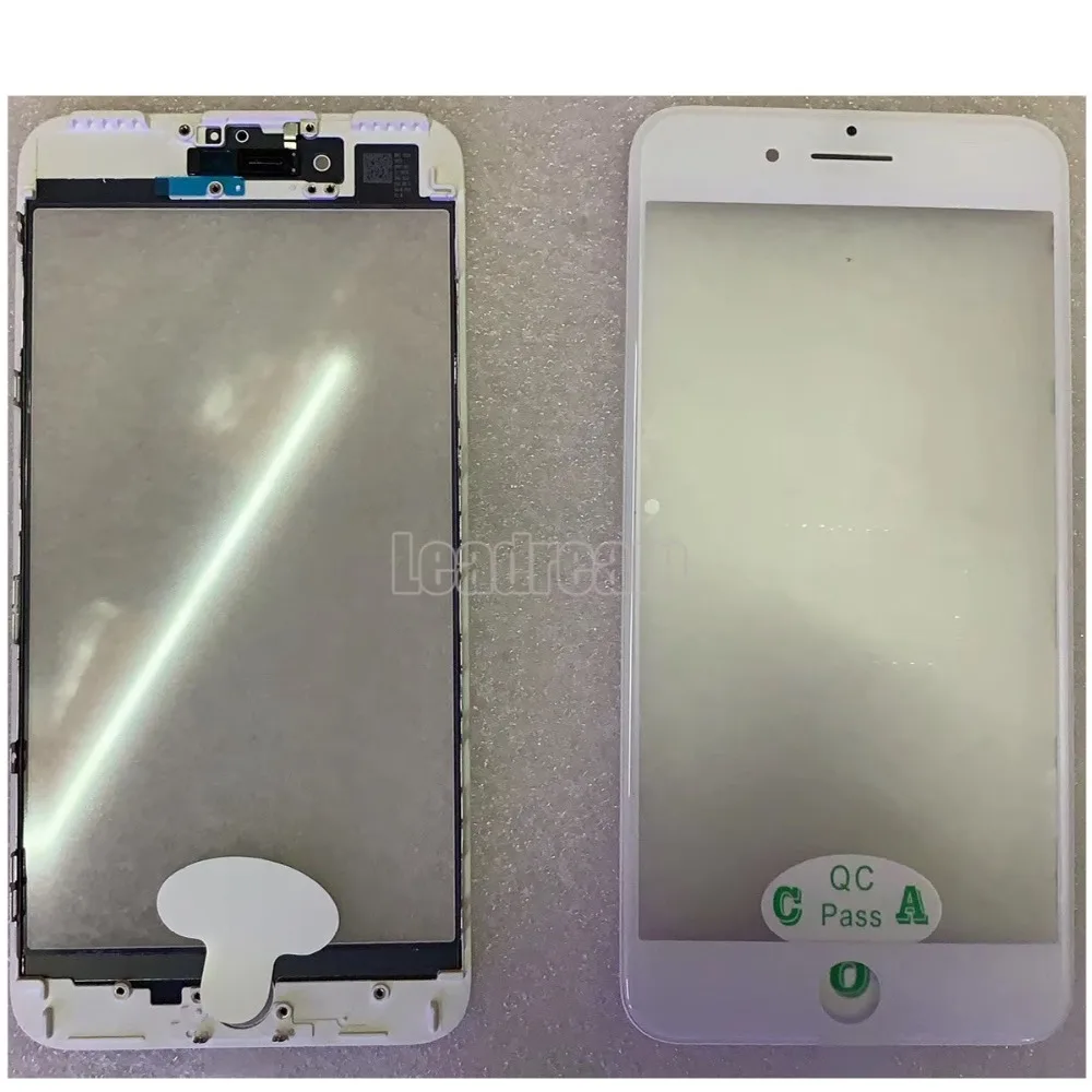 50 шт./лот OEM Передний экран стекло Внешний объектив с рамкой для iPhone 6 6S Plus черный белый