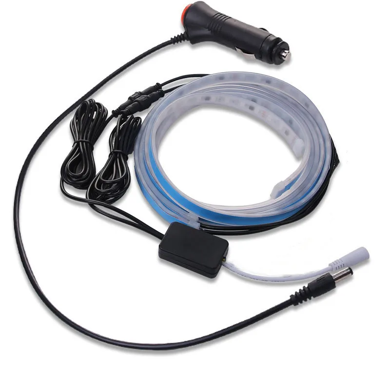 

Newest 12v Universal Car Door Opening Warning LED Lights Strips Welcome Decor Lamp Strip Anti Rear-end Collision Safety Light