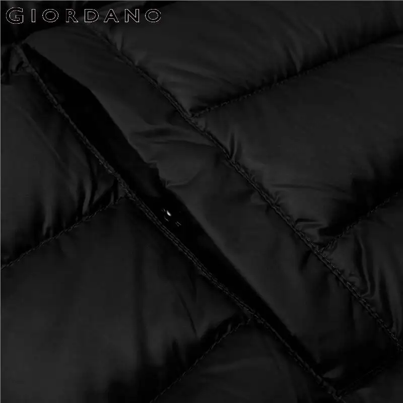 Giordano Men Down Jackets Machine Washable Lightweight Duck Down Jacket With Hoodie Soild Causal Winter Warm Jackets 13071872