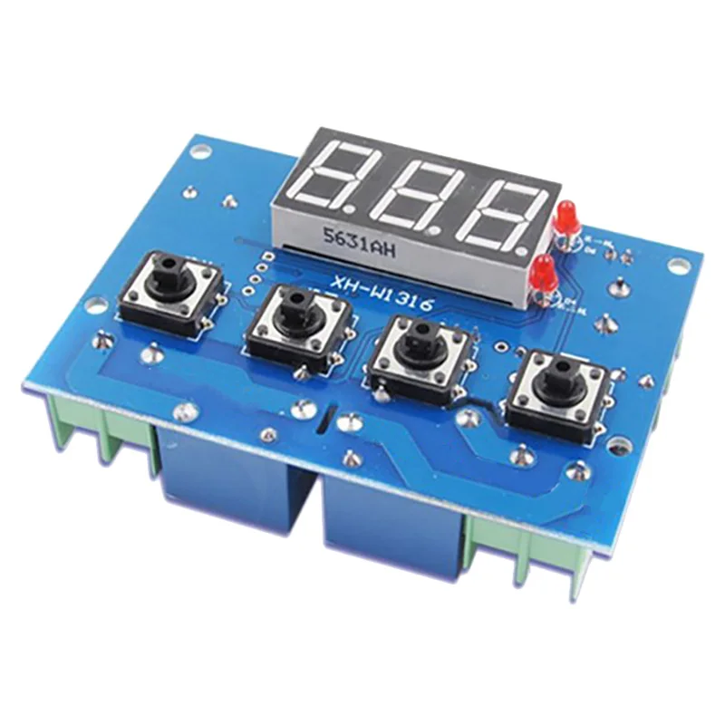 Цифровой микрокомпьютер термостат 12 В постоянного тока с 2 релейными выходами