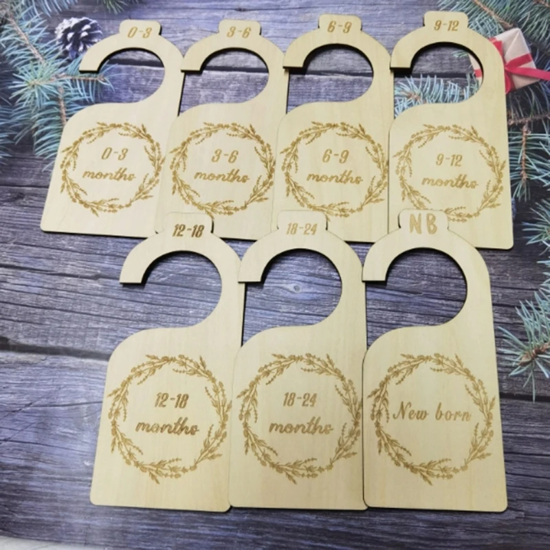 

7 шт., деревянные органайзеры F62D для детской комнаты, от новорожденных до 24 месяцев