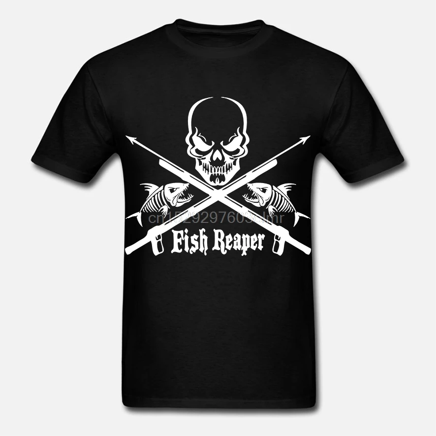Мужская футболка с рыбой жнецом копьем пистолетом хогфишем Фишером принтом