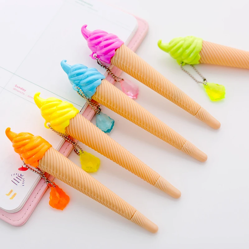 

Cute creative ice cream gel pen children student stationery school supplies gift prize office 1 Pcs