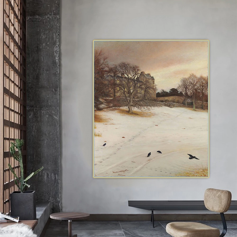 Джон Эверетт миллайз Рождество 》 картина маслом на холсте художественный постер