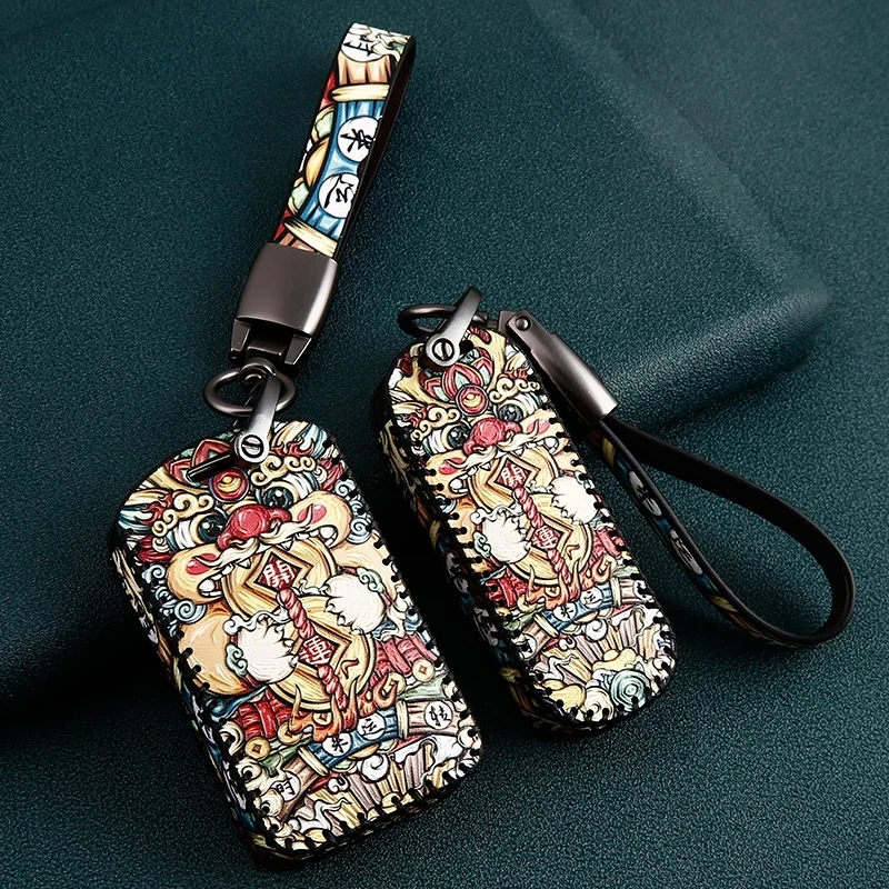 

Leather Auto Car Key Case Cover for Mazda 3 Alexa CX4 CX5 CX8 2019 2020 Car Remote Cover Accessories Ring