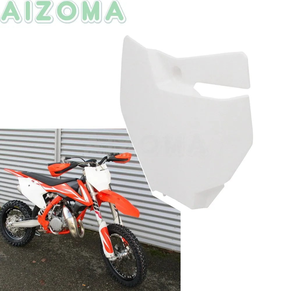 

Motocross White Front Number Plate For SX125 SX150 SX250 XC250 XC300 2016-2017 XC-W SX-F XC-F EXC-F 150/250/300/350/450/500