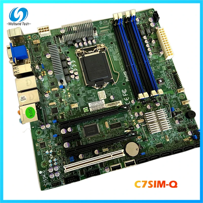 Серверная материнская плата для Supermicro C7SIM-Q LGA1156 Q57 H57 H55 полностью протестирована