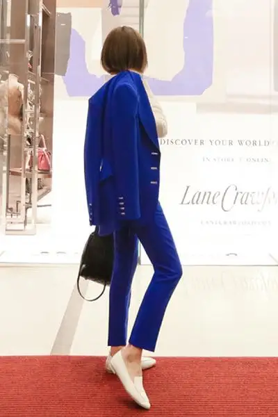 2019 Summer Spring Formal Fashion OL top and pencil Pants suit Work Office Lady 2 Piece Set Women | Женская одежда