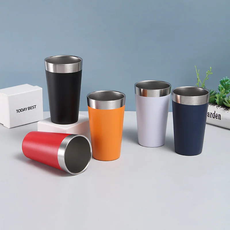 

500ML Stanley Beer Cup Stainless Steel Beer Thermal Mug Thermos For Tea Coffee Water Bottle Vacuum Insulated Tumbler
