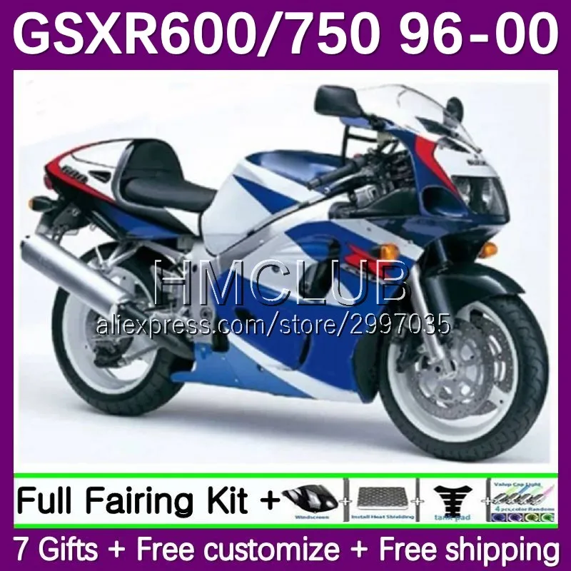 

GSXR750 For SUZUKI SRAD GSXR 600 750 CC 96 55No.0 GSXR600 1996 1997 1998 1999 2000 GSXR-600 96 97 98 99 00 Fairing Factory Blue