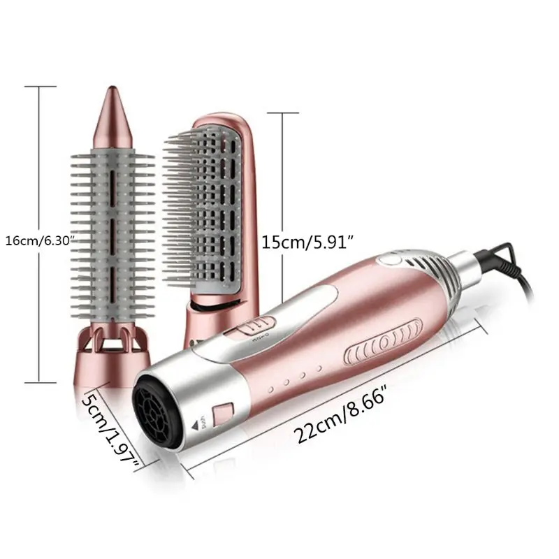 

220-240V Electric Hair Curling Irons Styler Hair Blow Dryer Machine Brush Comb