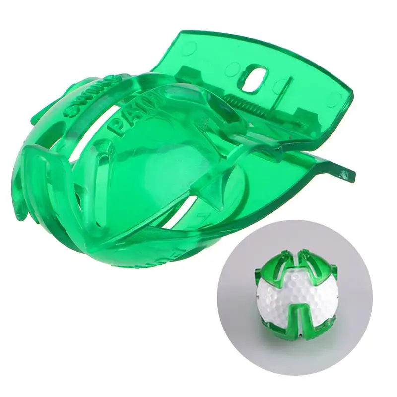 Гольф писец аксессуары прозрачный шар для игры в гольф зеленая линия зажим