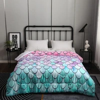 color fish scale luxury 23 duvet cover egyptian snake girl 3d printing bedding set lattice queen bedroom textile bedspread
