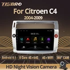 Автомагнитола TIEBRO, 2 Din, Android 9,0, для Citroen C4 C-Triumph C-четыре 2004-2009, мультимедийное видео, 2 Din, Dvd-плеер, GPS-навигация