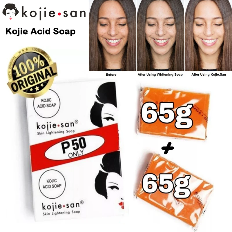 Original Philip Kojie San Skin Lightening Kojic Acid Soap (2 Bars Per Pack) - 135g