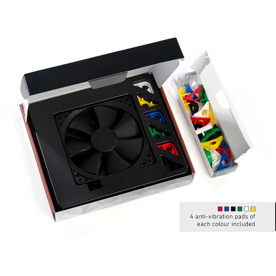 Фото Noctua NF-F12 PWM chromax. Черного цвета. Подкачки (12 см); Охлаждающего вентилятора компьютера 1500PWM 4PIN Процессор кулер вентилятор охлаждения №4
