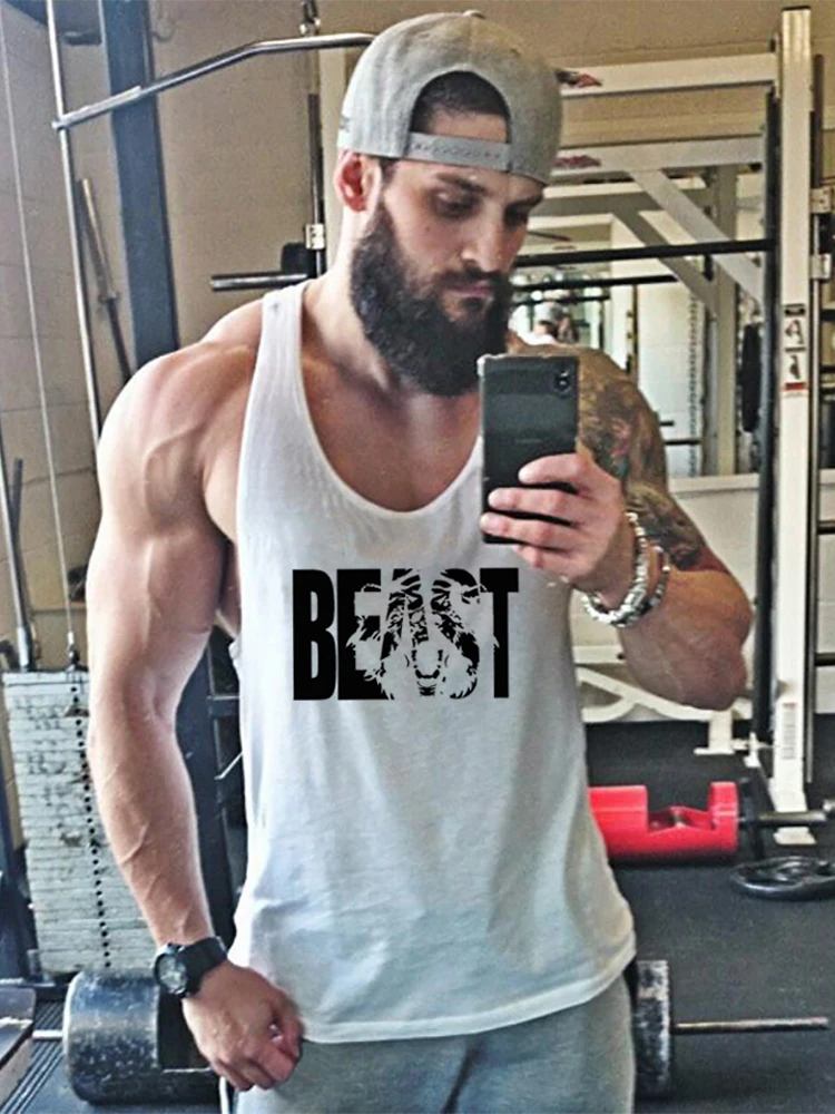 

Майка мужская хлопковая сетчатая, брендовая майка без рукавов, майка для спортзала, майка для мышц, одежда для бодибилдинга и фитнеса