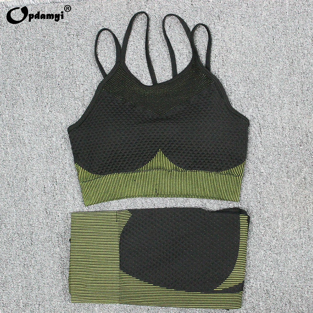 

Новинка, бесшовный Женский комплект шорт для йоги, тренировочная спортивная одежда, одежда для тренажерного зала, женские леггинсы с высоко...