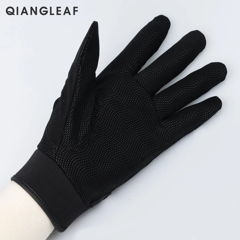 QIANGLEAF брендовые рабочие перчатки, защитные перчатки, Ультратонкие защитные перчатки из микрофибры, перчатки для верховой езды, садоводства, спорта, черные защитные перчатки 2520