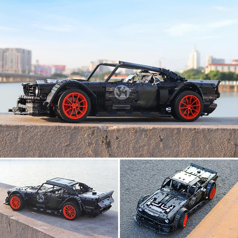 Mustang Technic RC автомобиль Ford Hoonicorn RTR V2 20102 MOC 22970 23010 GTR блоки кирпичи светодиодный