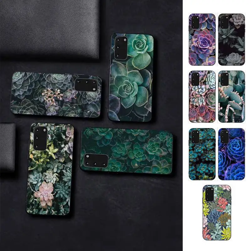 

Flower Succulent Phone Case for Samsung S10 21 20 9 8 plus lite S20 UlTRA 7edge