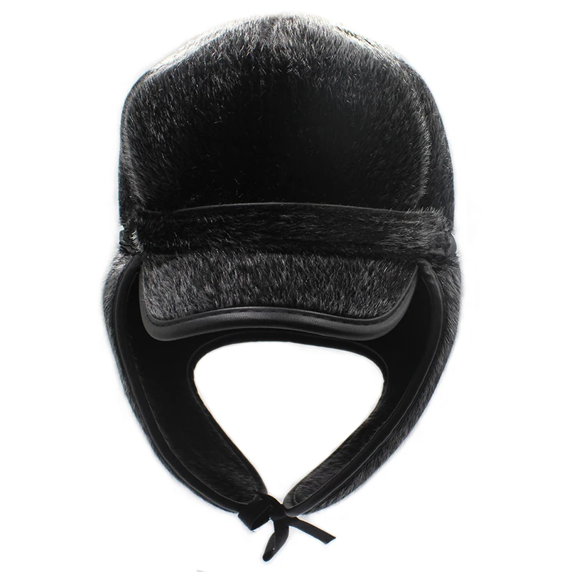Новая зимняя русская шапка для мужчин из искусственного меха модные меховые