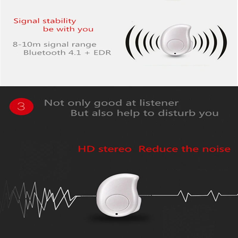 Горячие S530plus мини автомобильные звонки беспроводные невидимые наушники Bluetooth 4 1