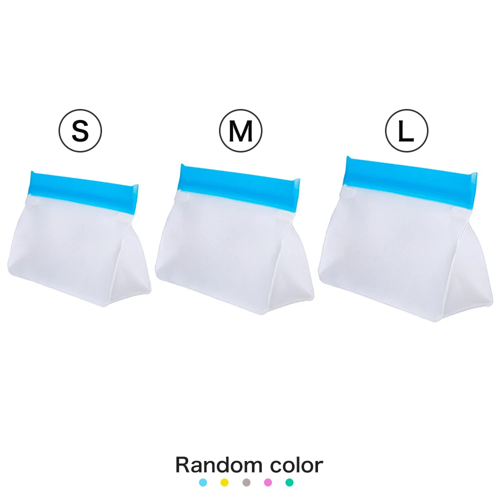 

1Pcs Random Color Household Kitchen Sealed Fresh-Keeping Bag Thickened Reusable Food Storage Bag Kitchen Refrigerator Storage