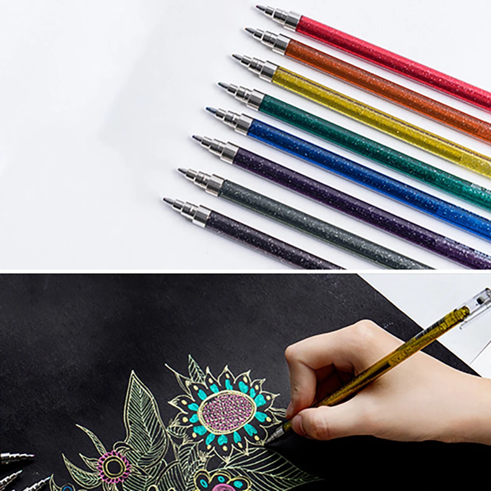 1 шт. разноцветная гелевая ручка флэш-маркер шариковая студенческий подарок