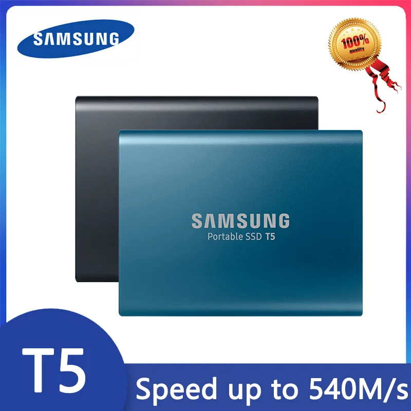 SAMSUNG T5 External SSD USB3.1 Gen2 (10Gbps) 500GB hard drive external solid state 1TB 2TB encrypted PSSD drive for laptop