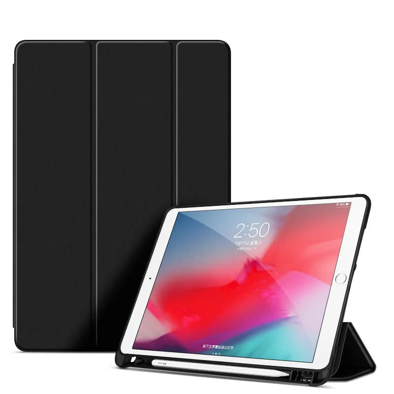 Чехол для iPad Mini 5, чехол для iPad Mini, чехол с карандашом, трехслойная подставка, мягкая задняя часть из ТПУ для iPad Mini5, чехол, чехол, Funda Capa
