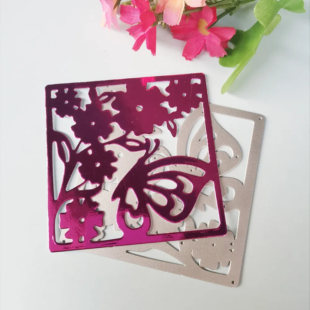 

Фон для фотографий с изображением бабочки и цветов, фотоальбом с тиснением для творчества, поздравительные открытки, вырезанные формы